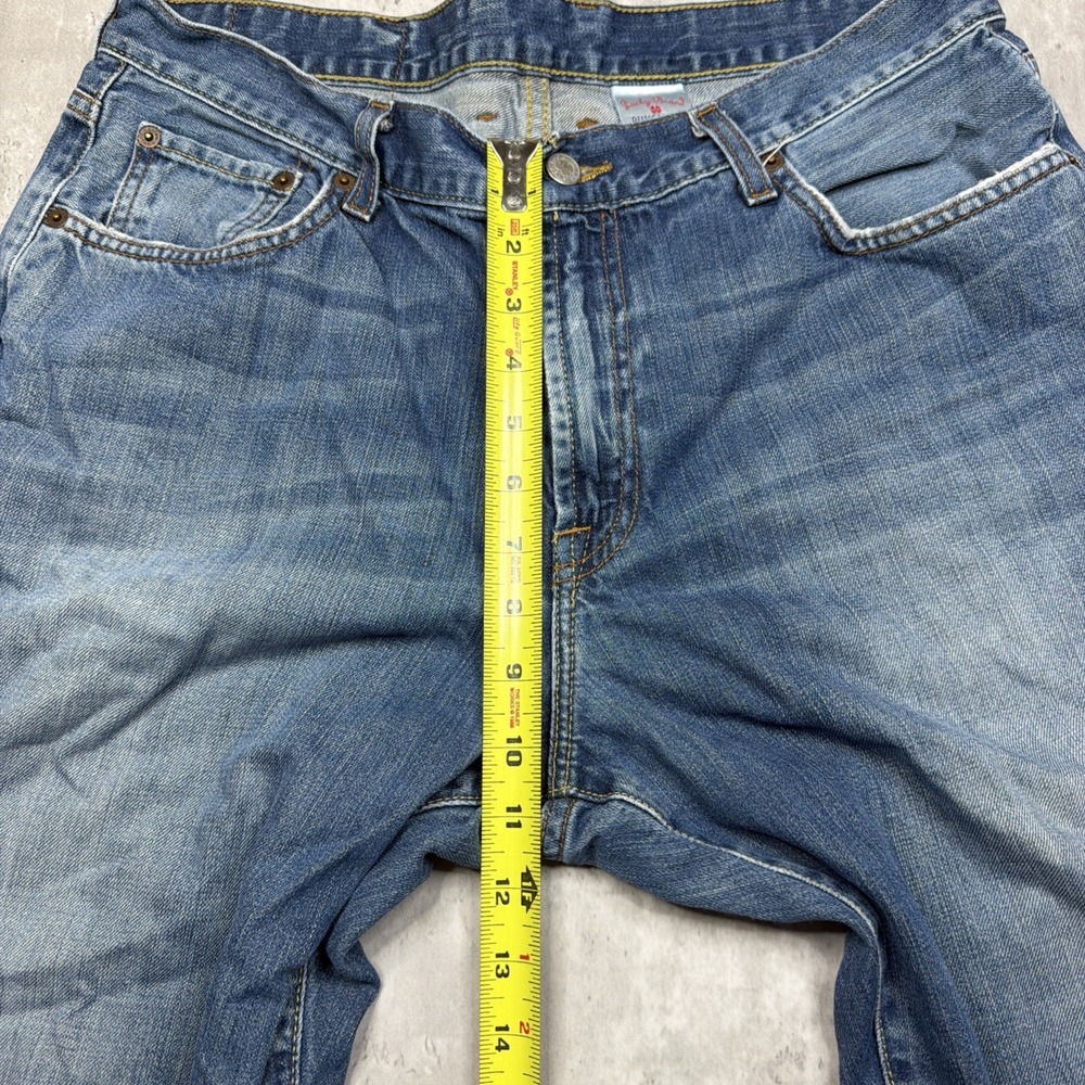 Lucky Brand Jeans Dungarees Straight Bootcut Men's Size 34x30 Zip Fly Denim USA - Picture 5 of 11